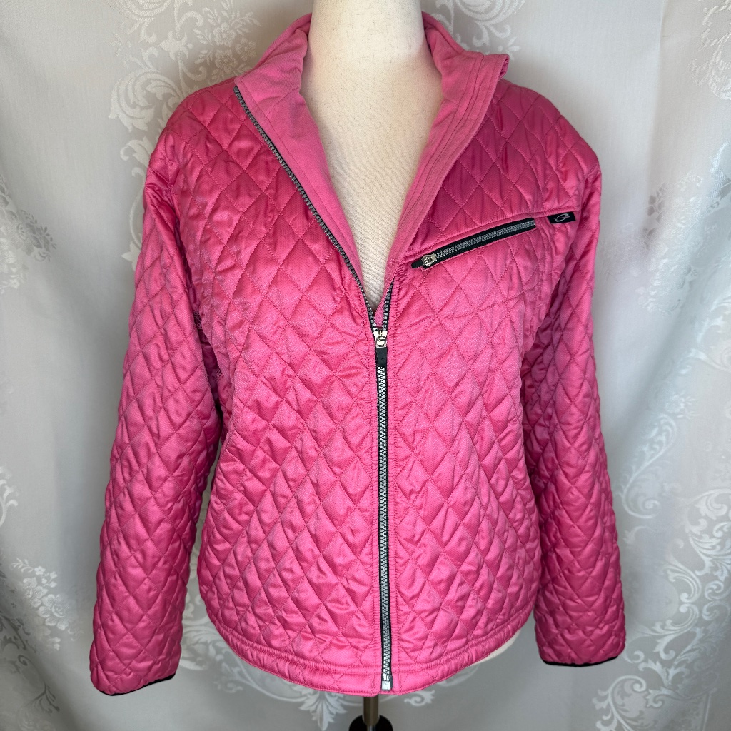 Obermeyer Pink Quilted Ski Jacket Women's Size 16 Beautiful Condition!